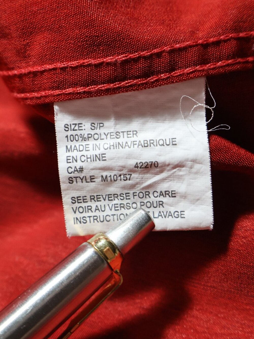 💙 2 for $20 💙 Marcello Donnofrio Red Button-Up Shirt Short Sleeve‎ (Men’s S/P) - Picture 9 of 9